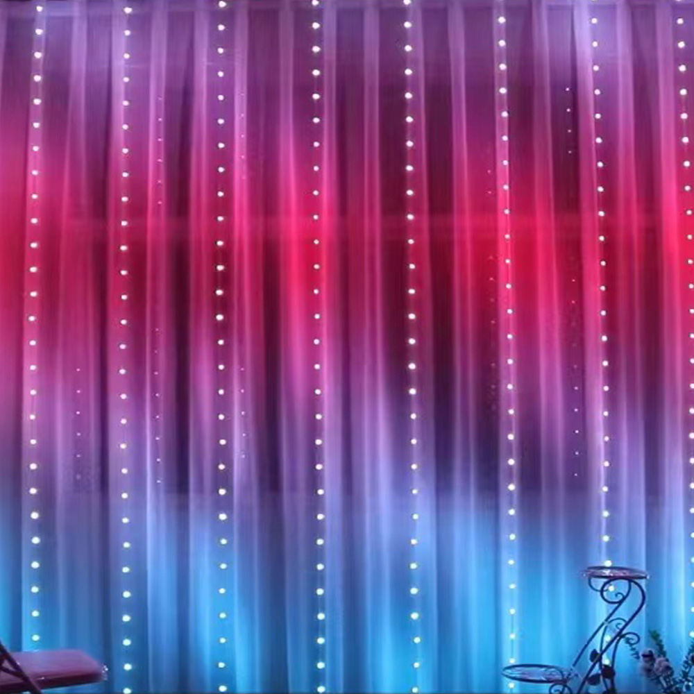Outdoor Lighting Effects - 3M RGB الذكية LED الستار أضواء