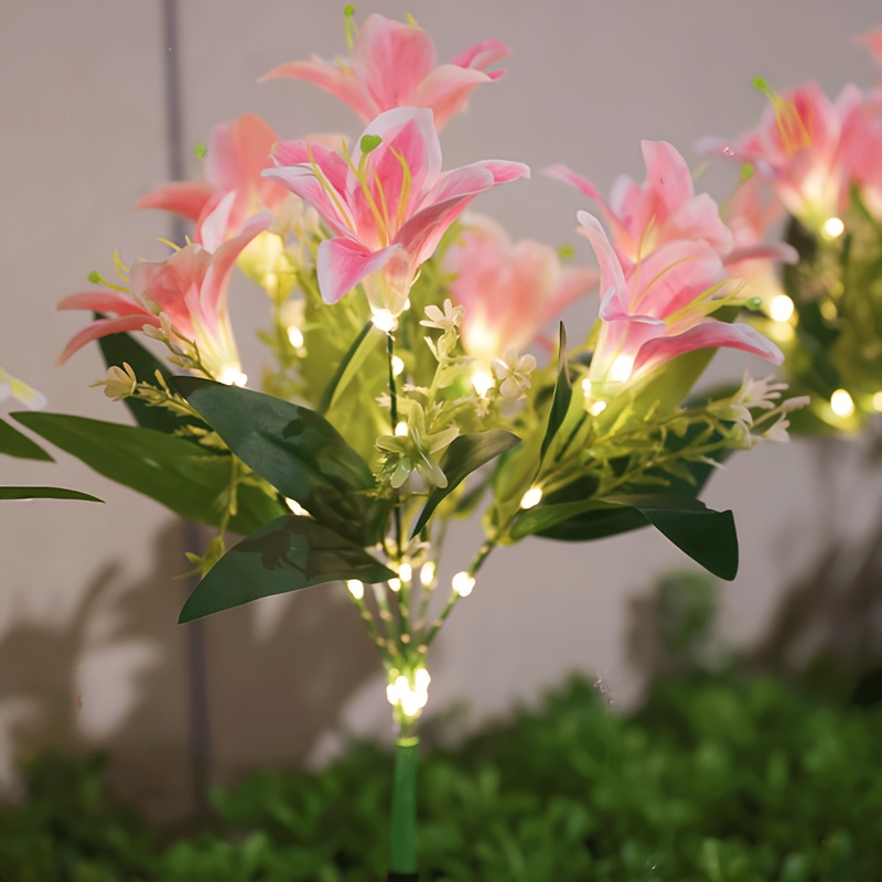 Outdoor Lighting Effects - أضواء حديقة شمسية على شكل زنابق