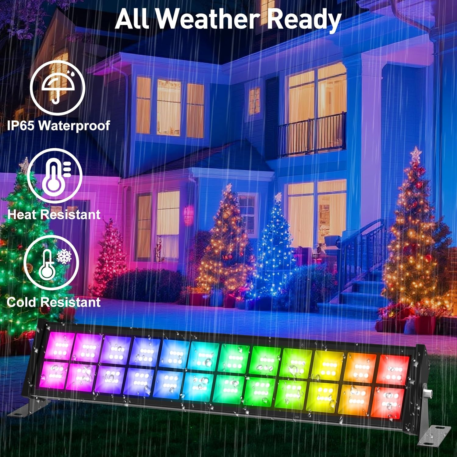 50/72 واط RGB LED الكاشف بار م - مراجعة Outdoor Lighting Uk وسعره