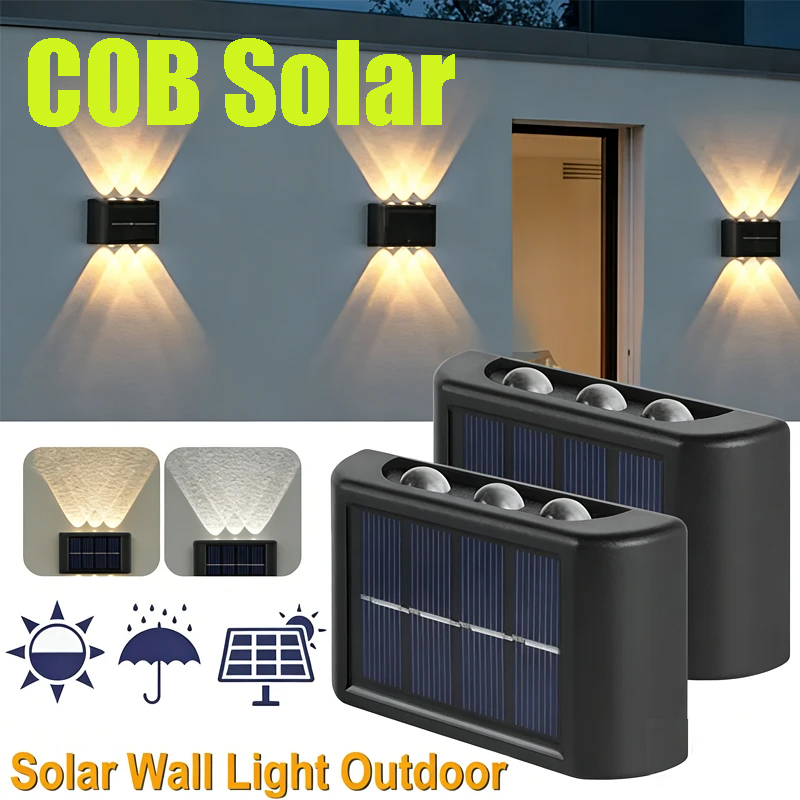 مصباح جداري شمسي COB مقاوم للم - مراجعة Outdoor Lighting And Landscape وسعره