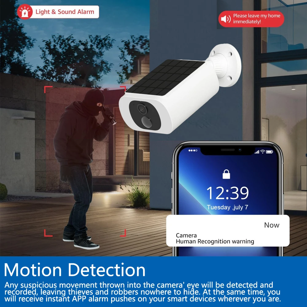 كاميرا خارجية لاسلكية تعمل بال - مراجعة Outdoor Lighting Wireless وسعره