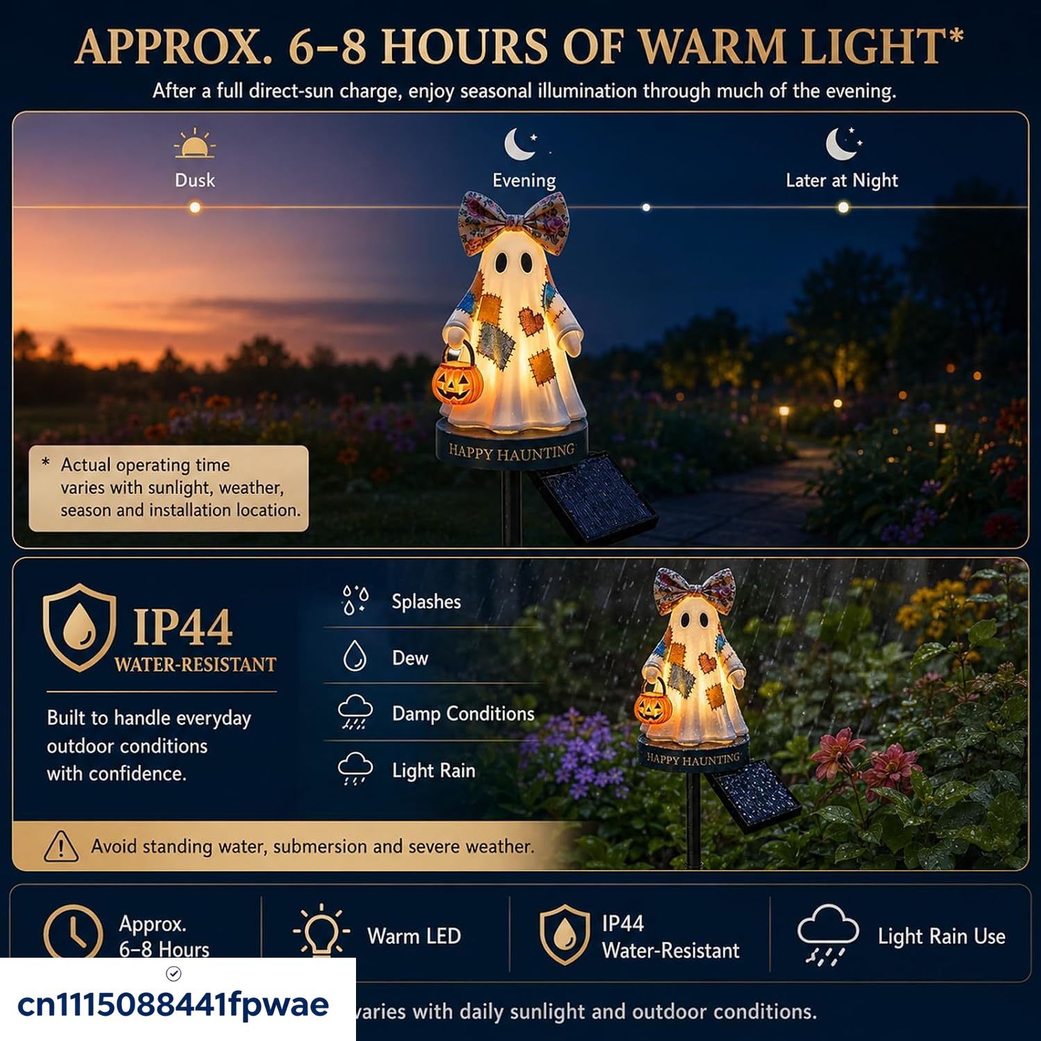زينة الهالوين بالطاقة الشمسية  - مراجعة Outdoor Lighting Pathway وسعره