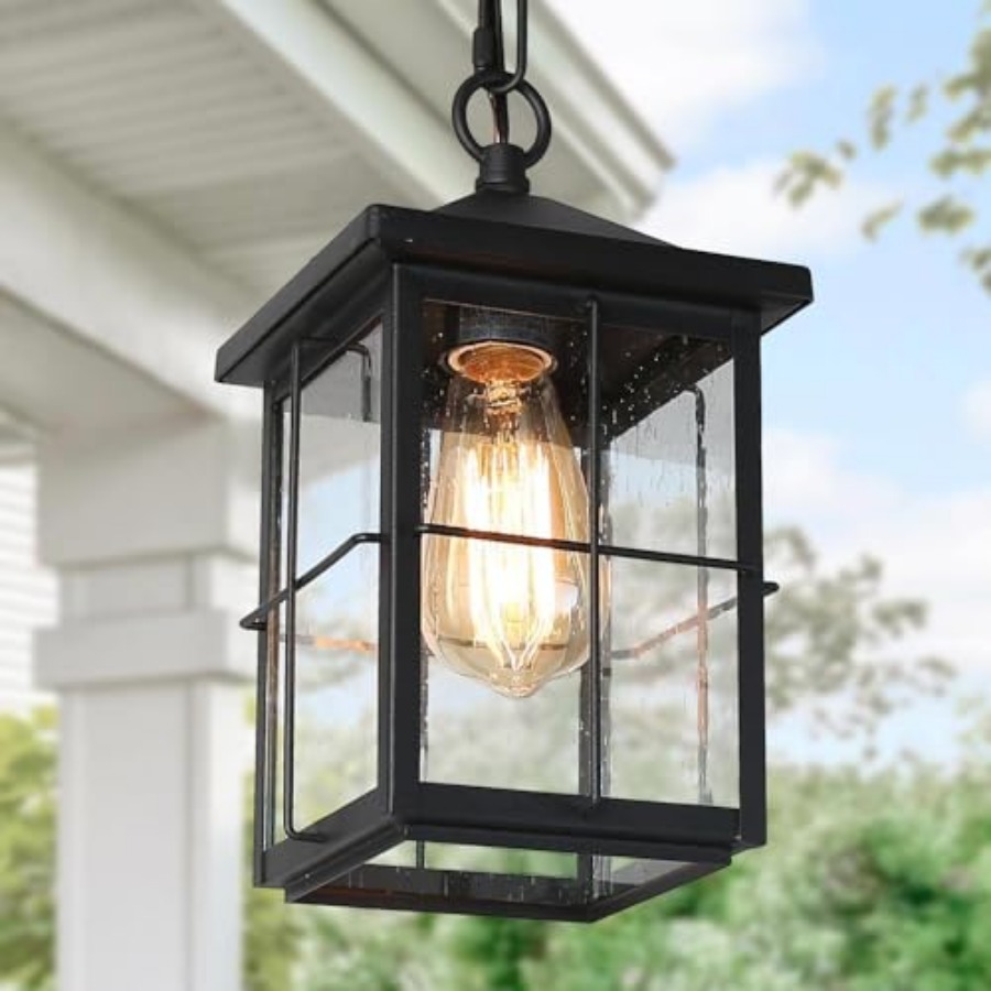 مصباح معلق خارجي، إضاءة سقفية  - مراجعة Outdoor Lighting Black وسعره