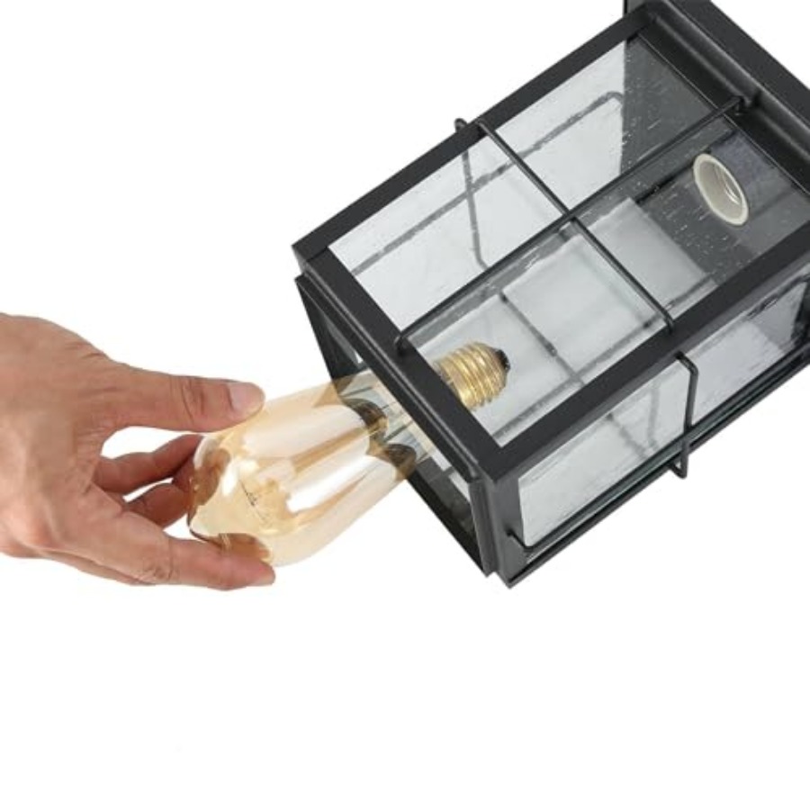 مصباح معلق خارجي، إضاءة سقفية  - مراجعة Outdoor Lighting Black وسعره