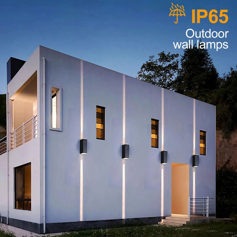 مصباح جداري LED أسود من الألوم - مراجعة Outdoor Lighting Ip65 وسعره