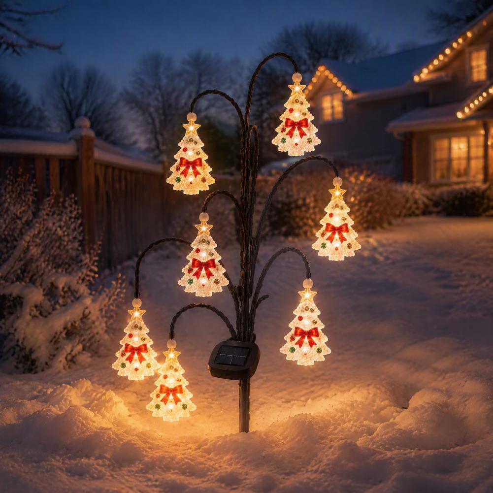 أضواء شجرة عيد الميلاد الشمسية - مراجعة Outdoor Lighting Pathway وسعره