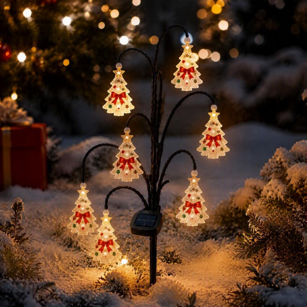 أضواء شجرة عيد الميلاد الشمسية - مراجعة Outdoor Lighting Pathway وسعره