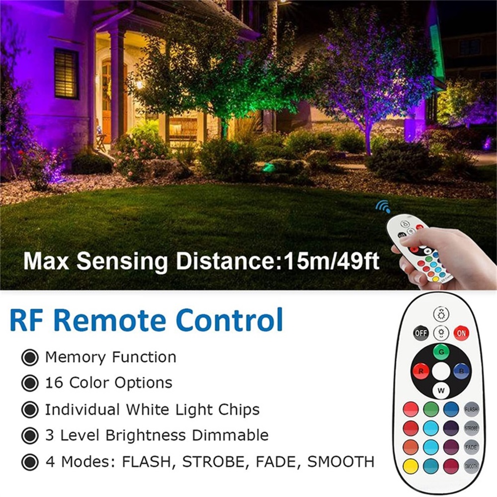 RGBW إضاءة المناظر الطبيعية 10 - مراجعة Outdoor Lighting And Landscape وسعره