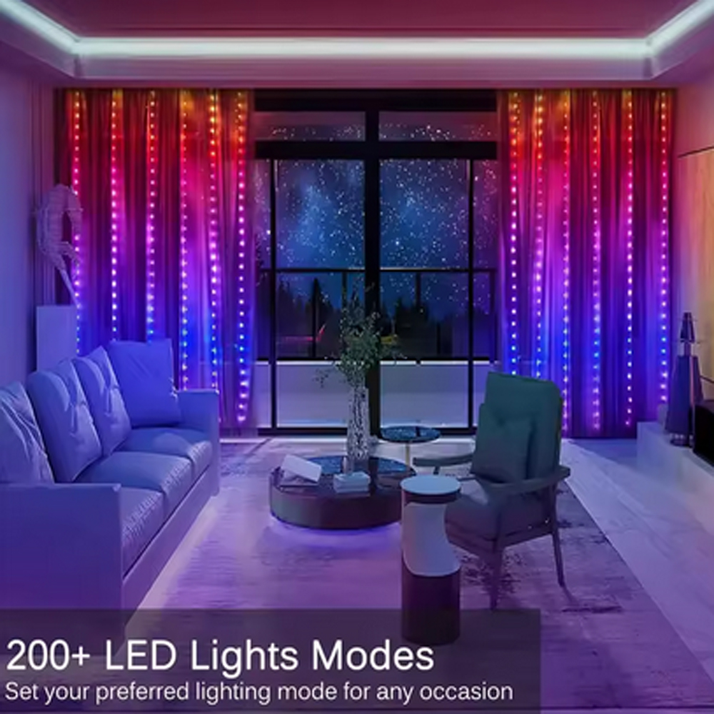 3M RGB الذكية LED الستار أضواء - مراجعة Outdoor Lighting Effects وسعره
