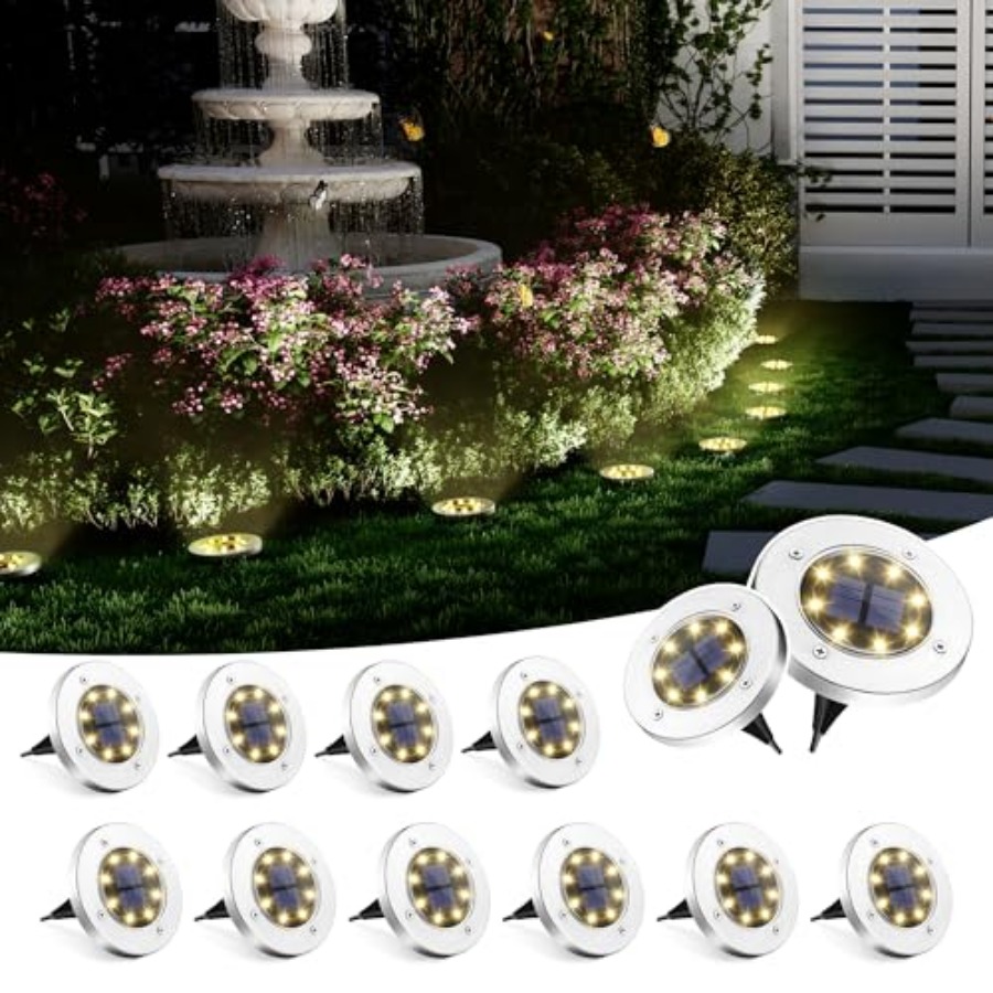 أضواء أرضية تعمل بالطاقة الشمس - مراجعة Outdoor Lighting And Landscape وسعره